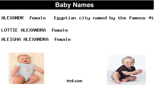 lottie-alexandra baby names